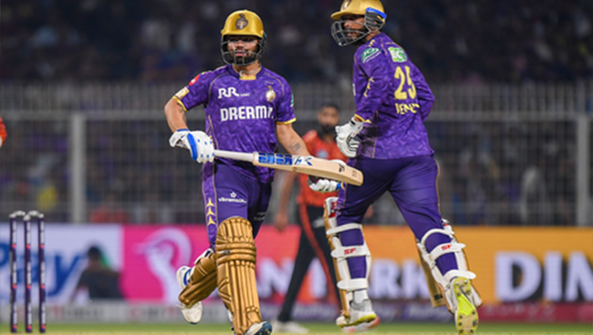 IPL 2025: Iyer's late blitz, Raghuvanshi's fifty power KKR to 200/6 against SRH